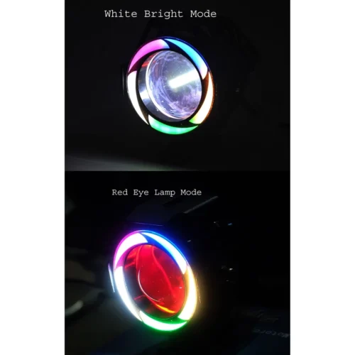 0ca016c764518c6c44585e20306caf71.webp Motorbike Motorcycle U7 Red LED Headlamp Sporty Red Rainbow Color High Brightness LED Head Light Universal Spotlight Driving Fog Light Ready Stock Malaysia