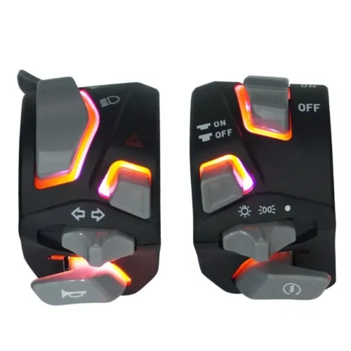 Universal Motorcycle Handlebar Switch 22mm 7/8 Inch LED Headlight Turn Signal Horn Start Kill Switch Control Button Waterproof Durable Replacement Switch Ready Stock Malaysia