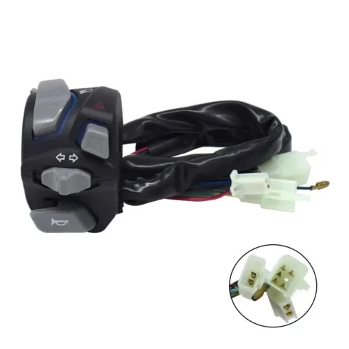 Universal Motorcycle Handlebar Switch 22mm 7/8 Inch LED Headlight Turn Signal Horn Start Kill Switch Control Button Waterproof Durable Replacement Switch Ready Stock Malaysia