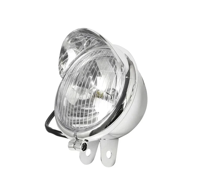 1 Pair Chrome Universal Motorcycle Fog Lights DC12V Auxiliary Headlight Lamps for Harley Touring Sportster XL883 XL1200 72 48 Dyna S Waterproof LED Driving Lights Ready Stock Malaysia