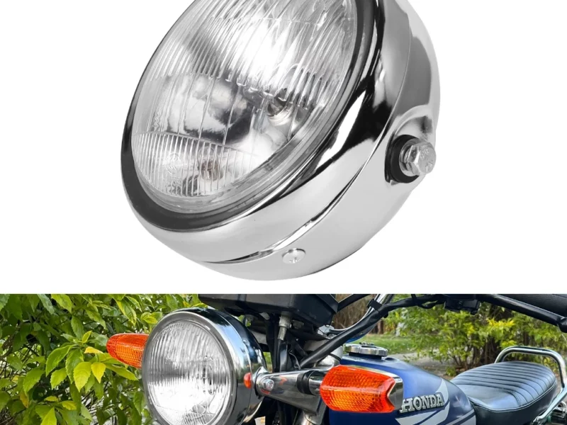 my-11134207-7ras9-m7ub1a076nby28.webp 6.5 Inch Universal Cafe Racer Round Motorcycle LED Headlight Head Lamp 6.5” Distance Light High Brightness Retro Style Refit Headlamp Durable Waterproof Ready Stock Malaysia
