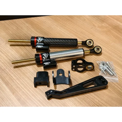 MATRIS Steering Damper Motorcycle Stabilizer Steering Shock Absorber Compatible Y15ZR Y16 LC135 RS150 RSX150 Adjustable Handlebar Damper High Performance Ready Stock Malaysia