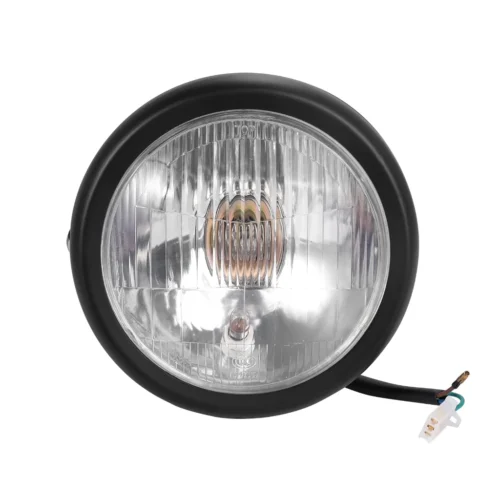 6.5 Inch Universal Cafe Racer Round Motorcycle LED Headlight Head Lamp 6.5” Distance Light High Brightness Retro Style Refit Headlamp Durable Waterproof Ready Stock Malaysia
