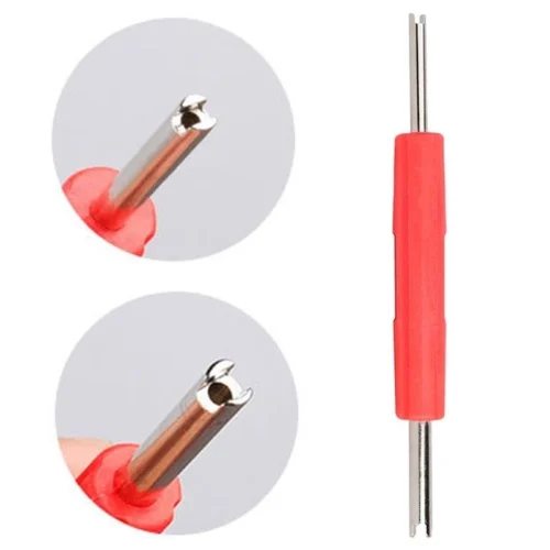 1PC Motorcycle Pneumatic Wrench Valve Core Removal Tool Air Conditioning Car Bicycle Tyre Repair Air Valve Core Installer Remover Durable Metal Tool Ready Stock Malaysia