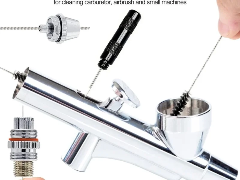 Carburetor Air Brush Cleaning Tool Set Carb Cleaner Kit Carbon Dirt Removal Brushes Needles Jets Cleaning Tool for Car Motorcycle Moped Scooter Engine Maintenance Ready Stock Malaysia