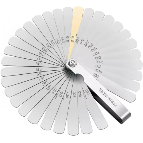 Metric Feeler Gauge 32 17 16 14 Blades L Shape Thickness Gauge Set Polished Steel Engine Valve Tappet Clearance Adjustment Tool Precision Measurement Tool Ready Stock Malaysia