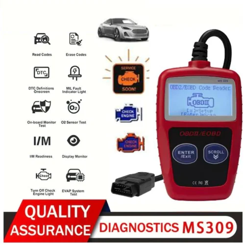 sg-11134301-7ra2e-mbbwngxwxqpicd.webp Car OBD2 Scanner MS309 Upgraded Version OBDII EOBD Diagnostic Tool Fault Code Reader Engine Check Scanner Auto Diagnostic Tool Universal Vehicle Code Reader Ready Stock Malaysia