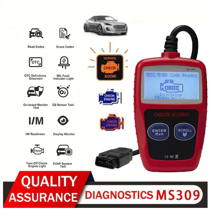 sg-11134301-7ra2e-mbbwngxwxqpicd.webp Car OBD2 Scanner MS309 Upgraded Version OBDII EOBD Diagnostic Tool Fault Code Reader Engine Check Scanner Auto Diagnostic Tool Universal Vehicle Code Reader Ready Stock Malaysia